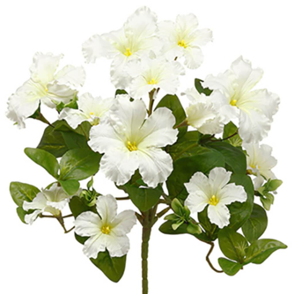 Petunia Bush 13" Wh 