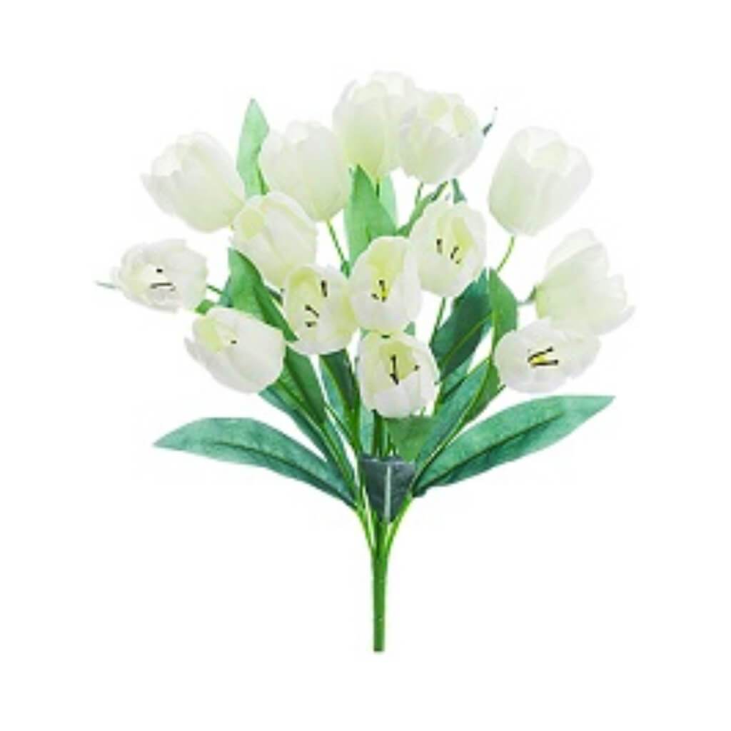 Tulip Bush X14 19" Wh 