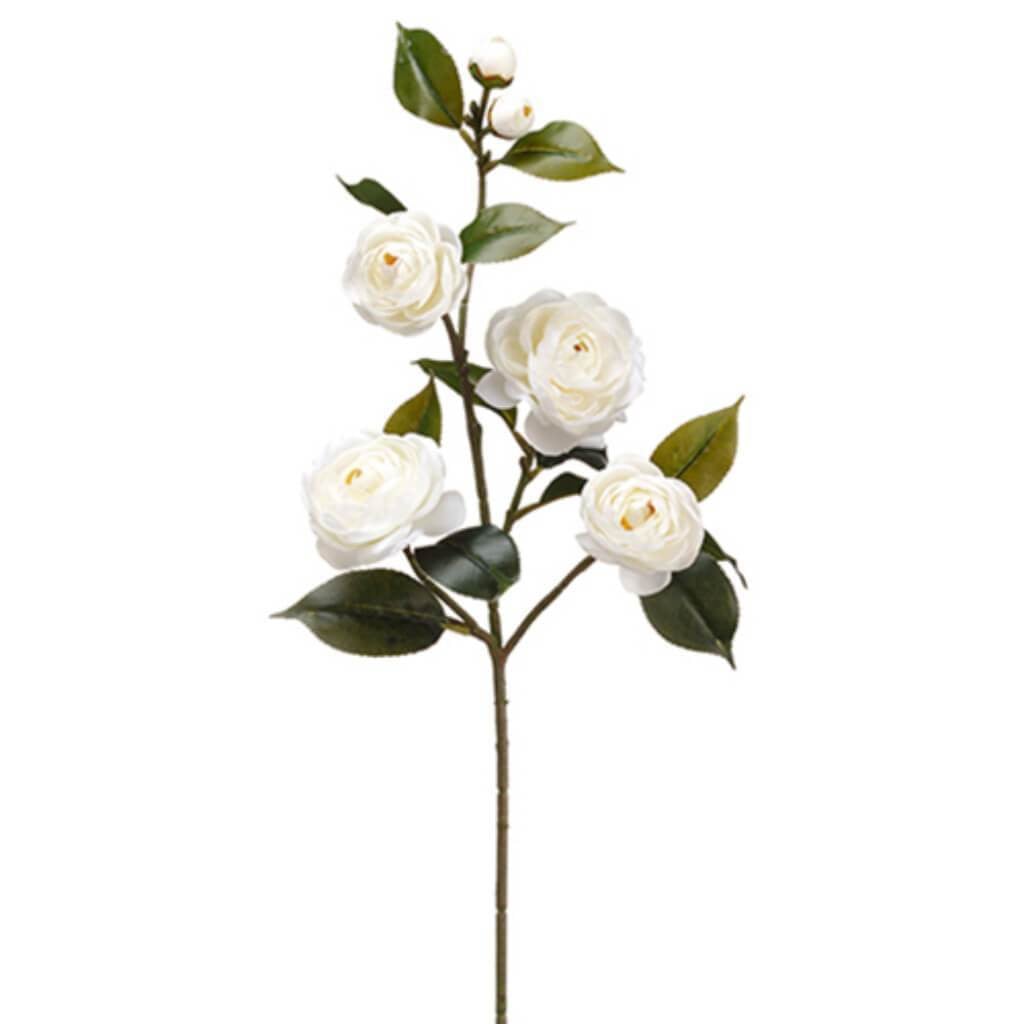 Camellia Spray 29.5&quot; Wh 