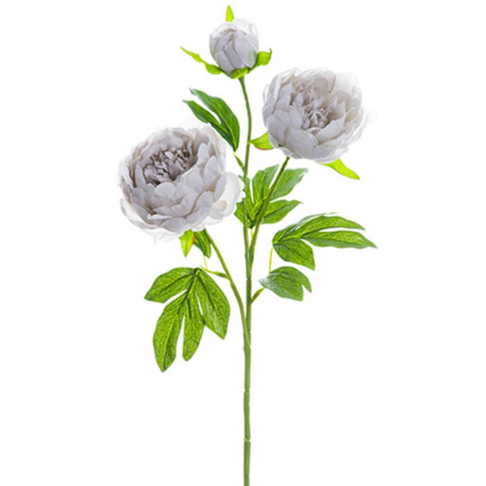 Peony Spray 25" Gy 