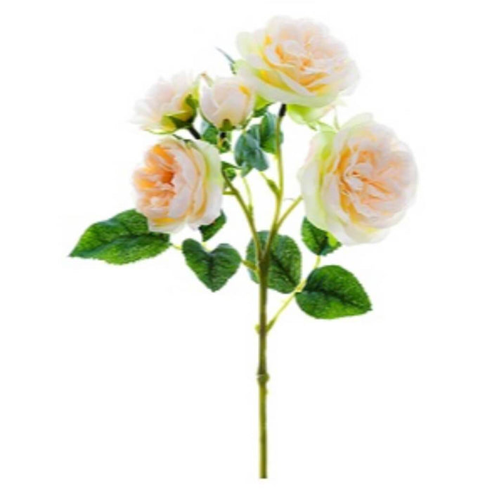 Peony Rose Spray W/4F & 1B 14" 