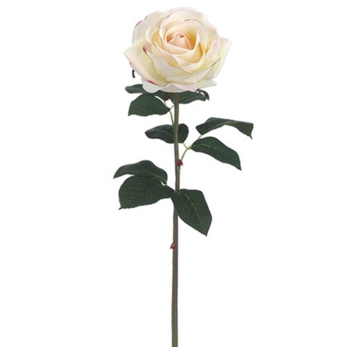 Real Touch Rose Spray 20" Cr/Pk 