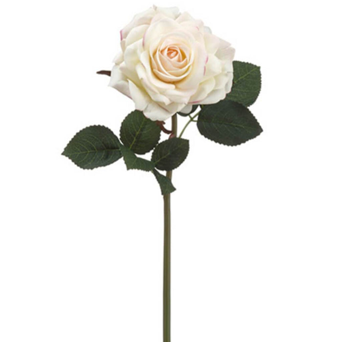 Real Touch Rose Spray 12" Cr/Pk 