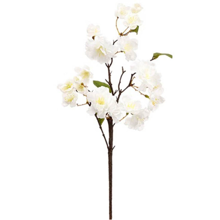 Cherry Blossom Spray 18in, White