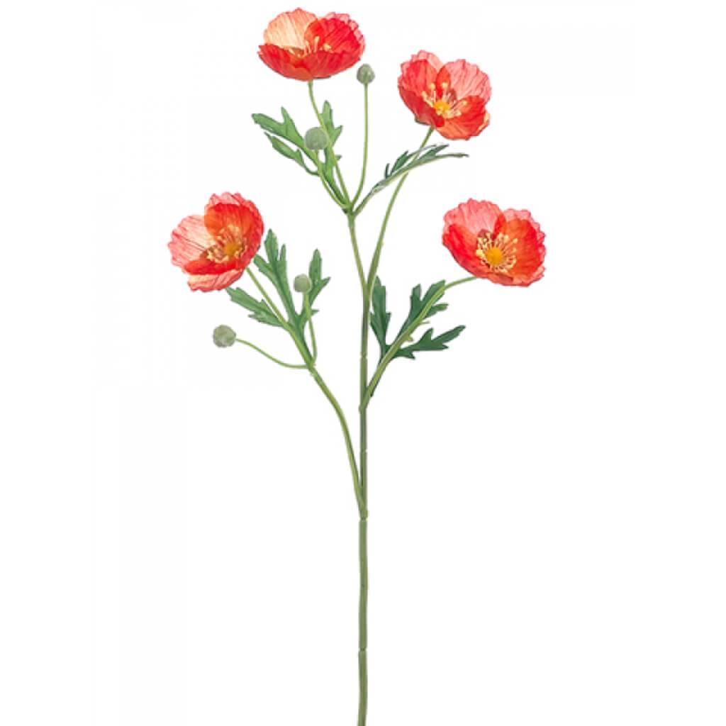 Poppy Spray 22&quot; Or 