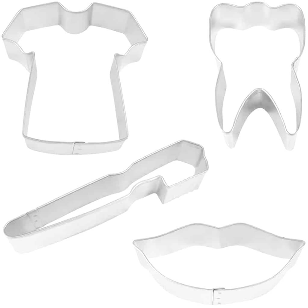 Dental Cookie Cutter Set, 4pc