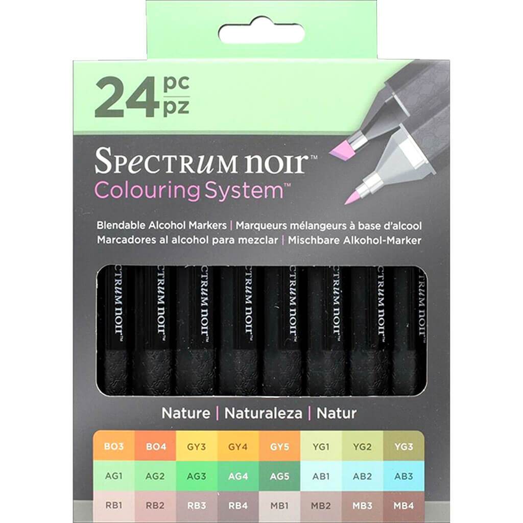 Spectrum Noir Blendable Ink Alcohol Based Marker Pens 24pcs