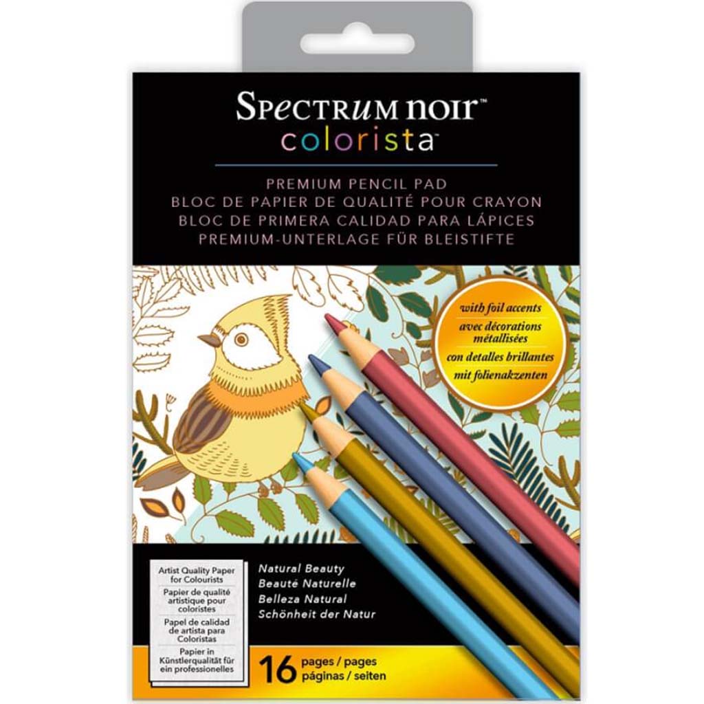 Spectrum Noir Colorista Pencil Pad W/ Foil 5in x 7in -Natural Beauty 