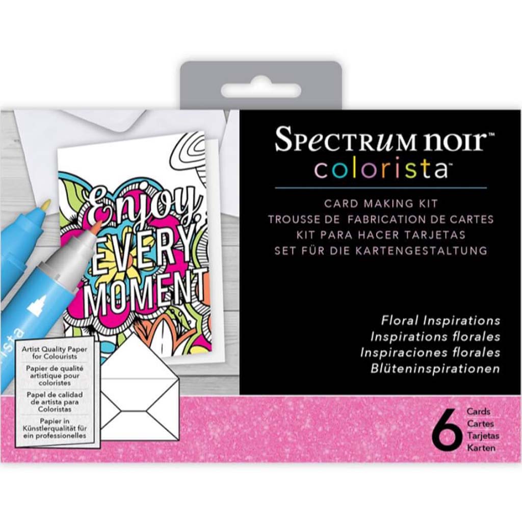 Spectrum Noir Colorista Marker Card Making Kit, Floral Inspirations 