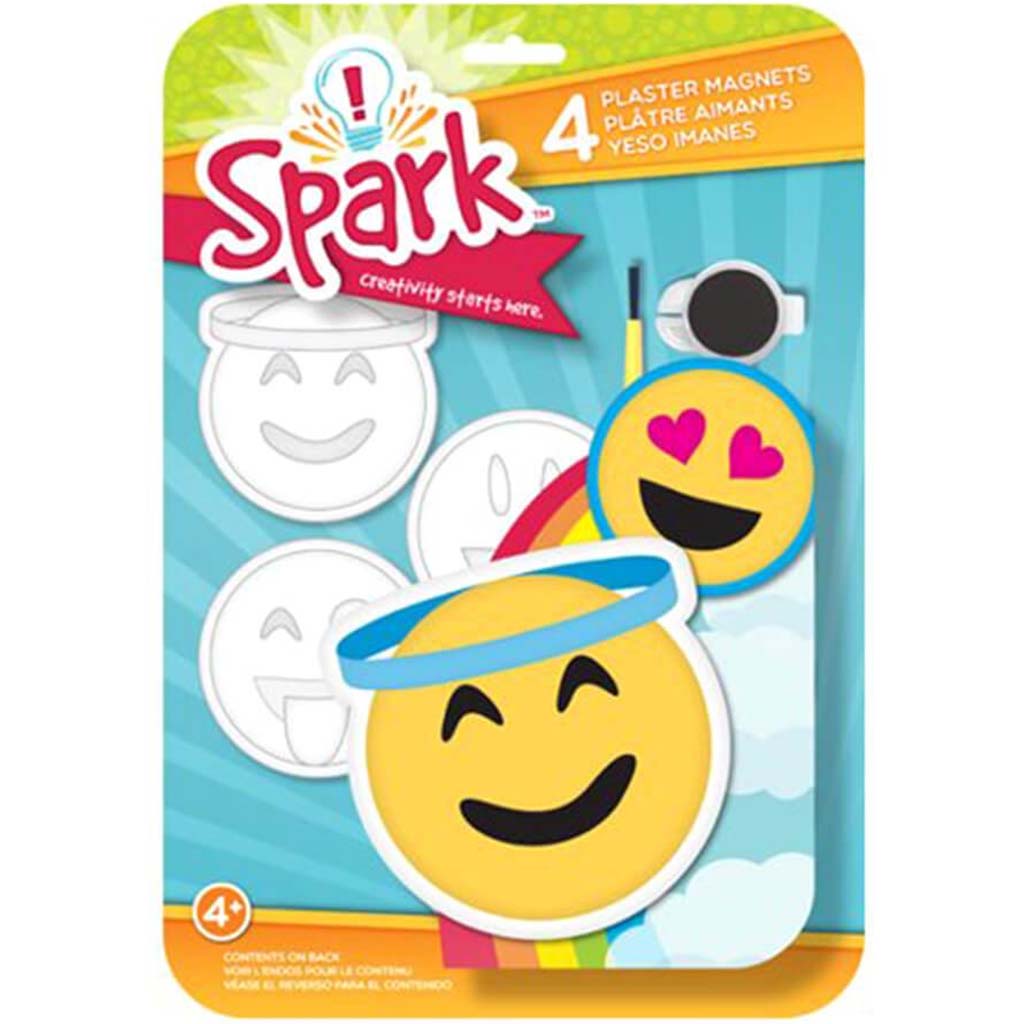 Spark Plaster Magnets Happy Emoji