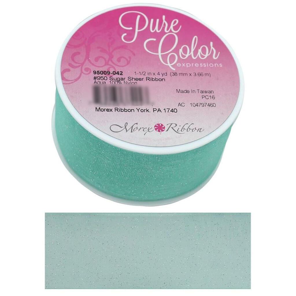 Sugar Sheer 1-1/2in x 4yd Aqua