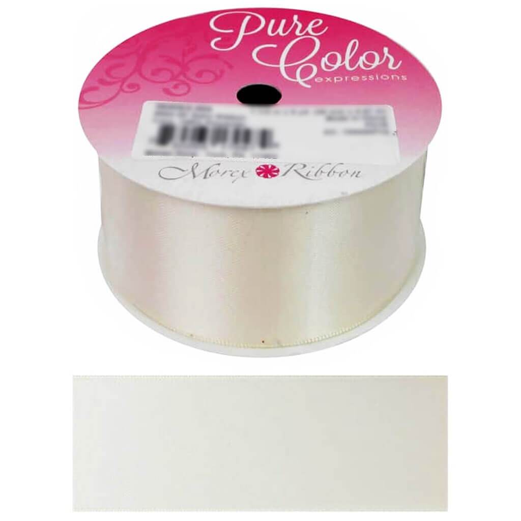 Double Face Satin Ribbon 1 1/2in x 5yd Ivory
