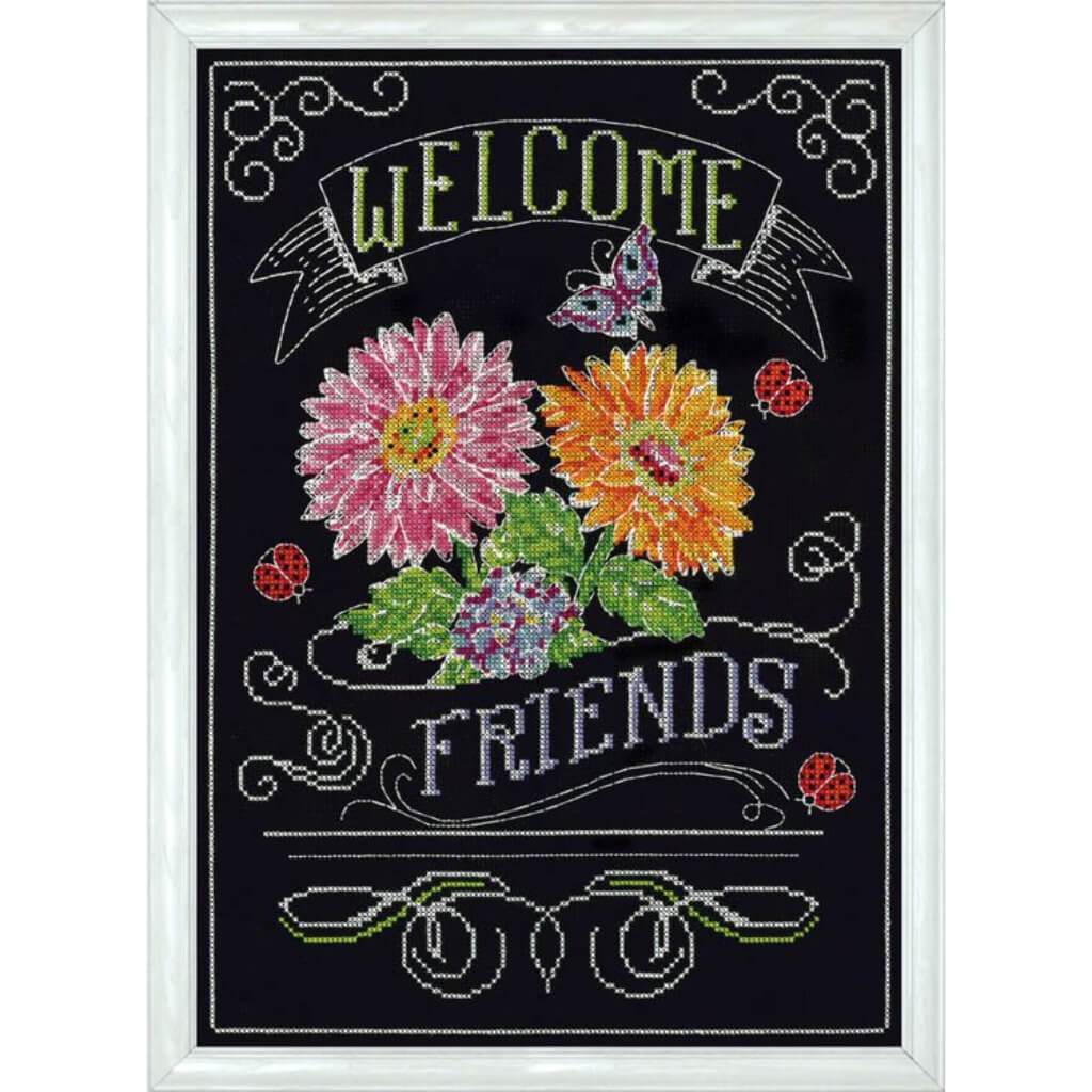 Welcome Friends Chlkbd Ccs Kit 10X14 