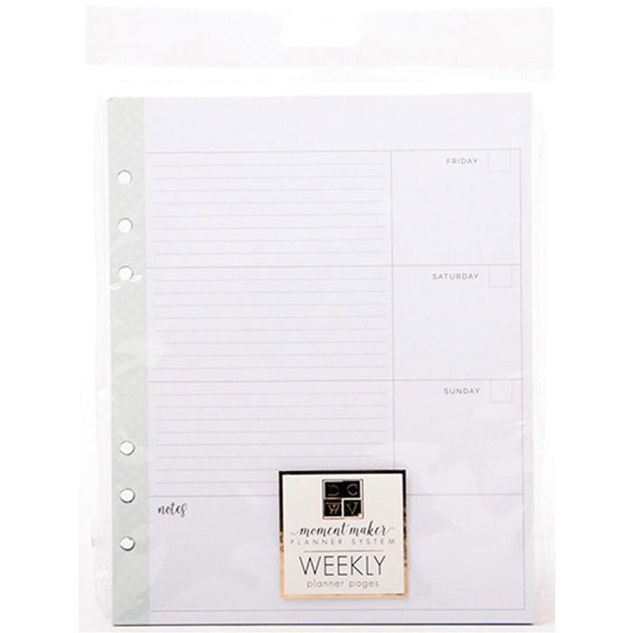 DCWV Weekly Planner Pages Refill Pack with Monthly Dashboards