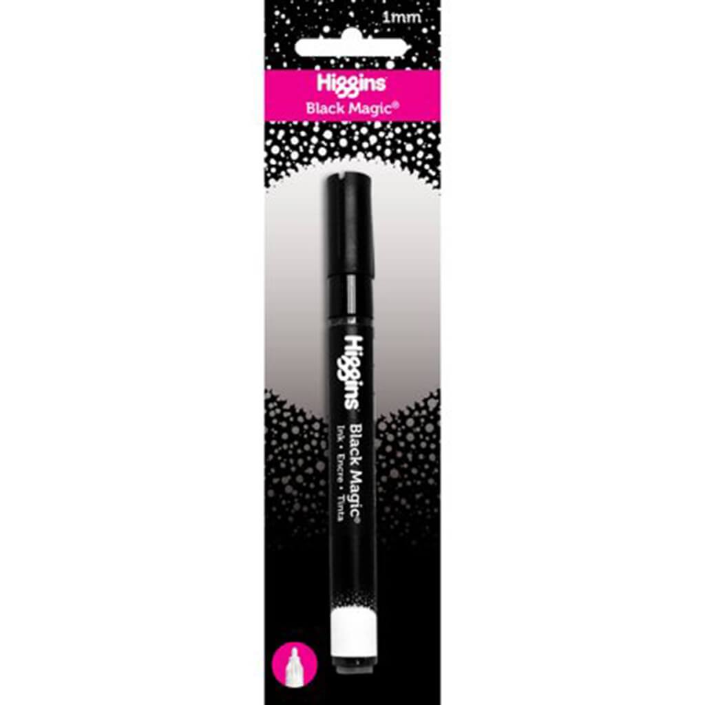 Higgins Ink Black Magic Marker  Round 1mm