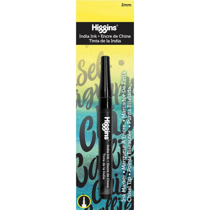 Higgins India Ink Pump Markers Chisel Tip 2mm