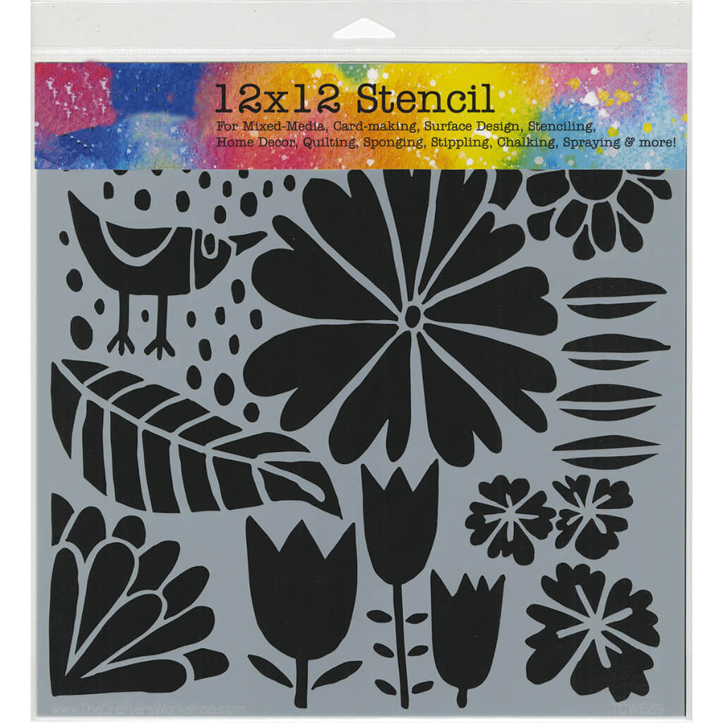 Stencil Dutch Spring 12in x 12in