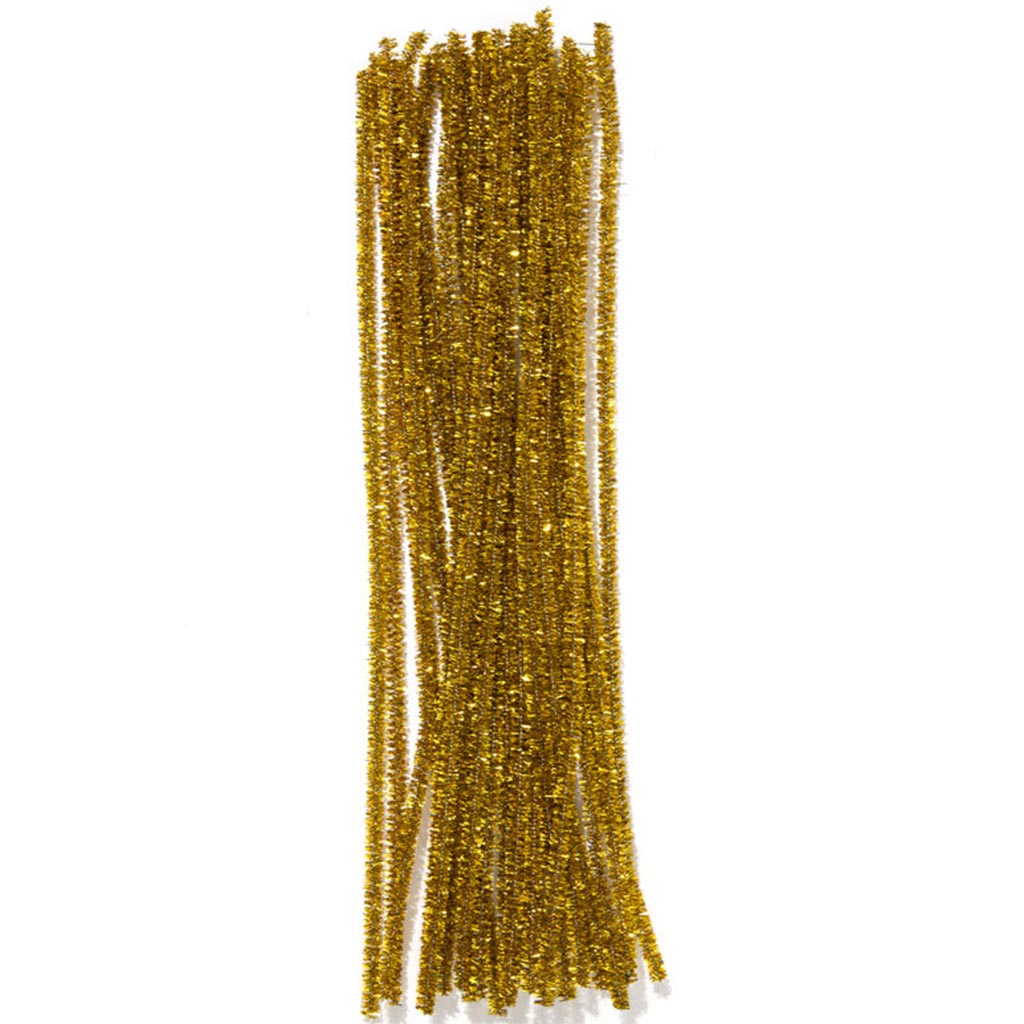 CHENILLE STEMS  GOLD 