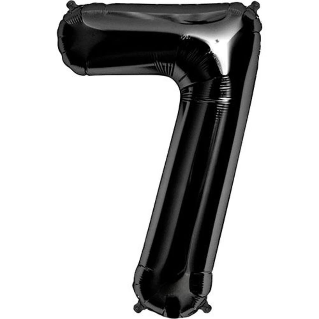 Foil Balloon Number 7  34in Black