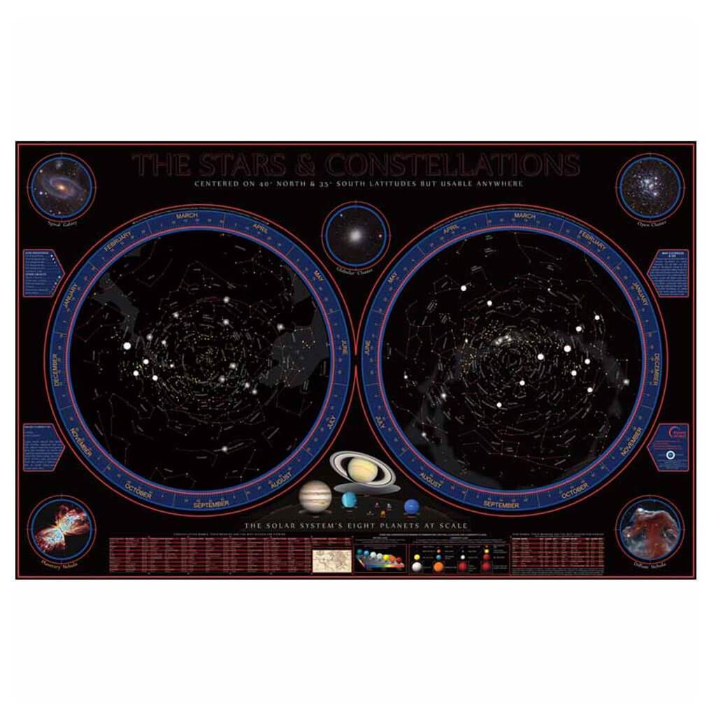 Wonders Of The Constellations Space Chart 