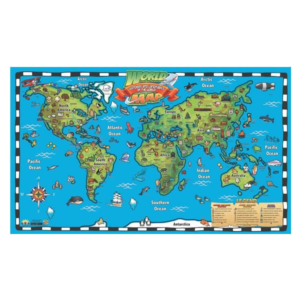 Popar Kid&#39;S World Interactive Wall Chart 