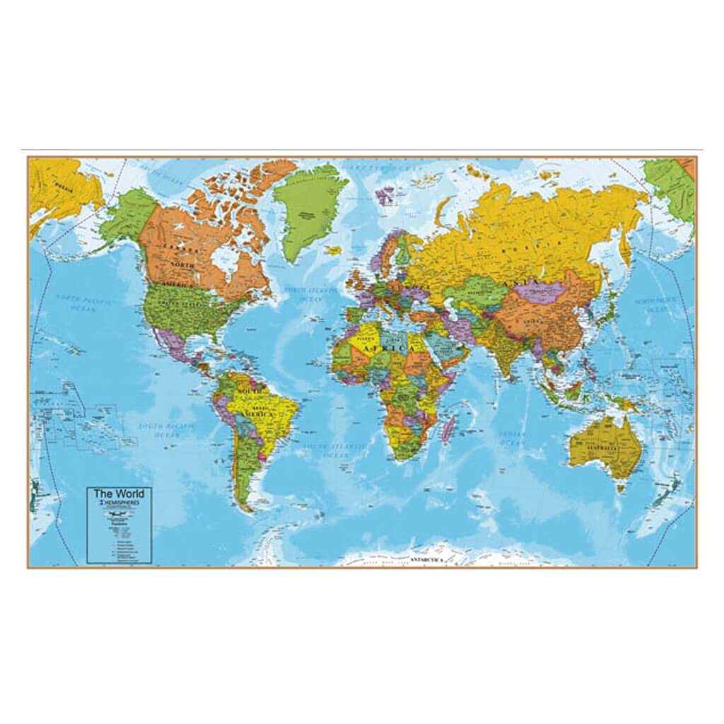 Hemispheres World Interactive Wall Chart 