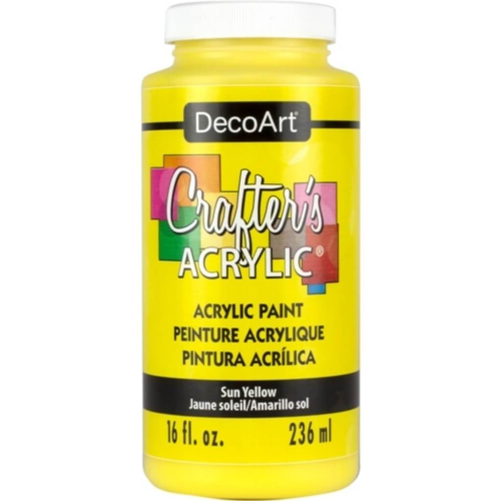 Crafter&#39;s Acrylic 16oz Sun Yellow