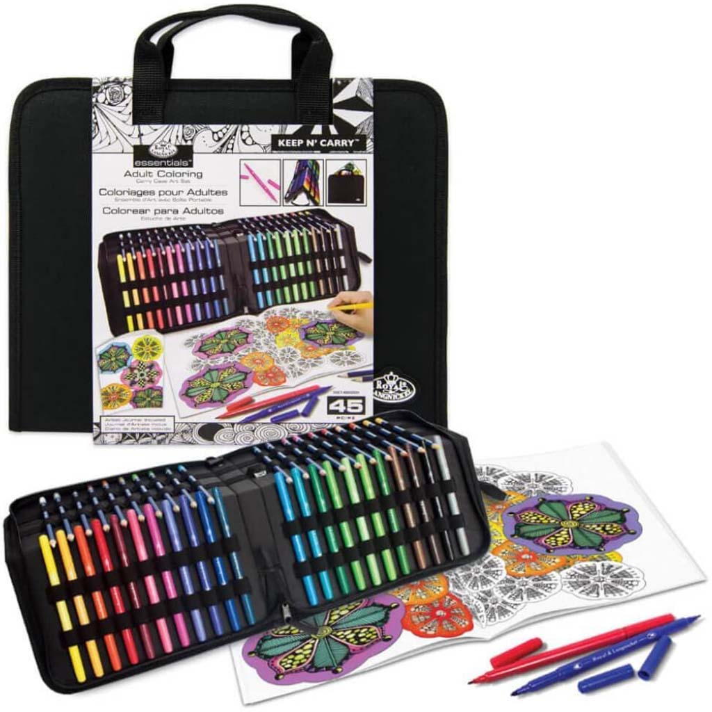 Adult Coloring Art Set 45pc 