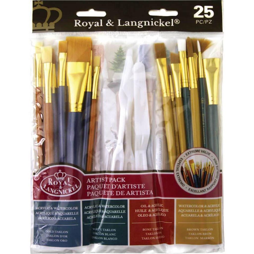 Super Value Paint Brush Pack 25pc Variety