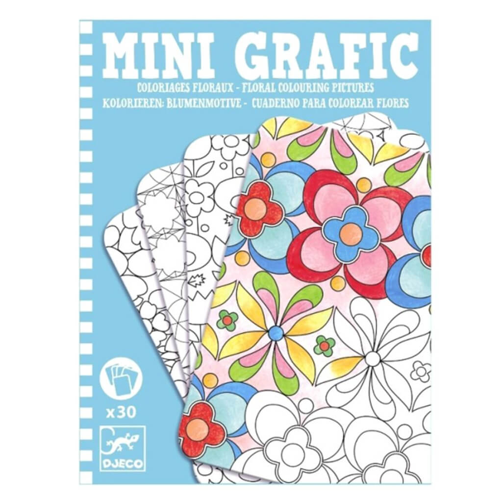 Mini Grafic Floral Coloring Picture