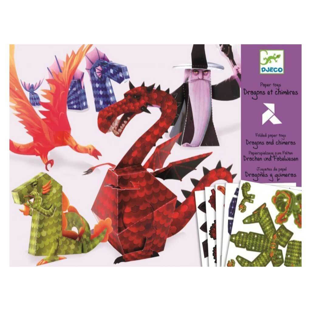 Dragons &amp; Chimeras Paper Toys