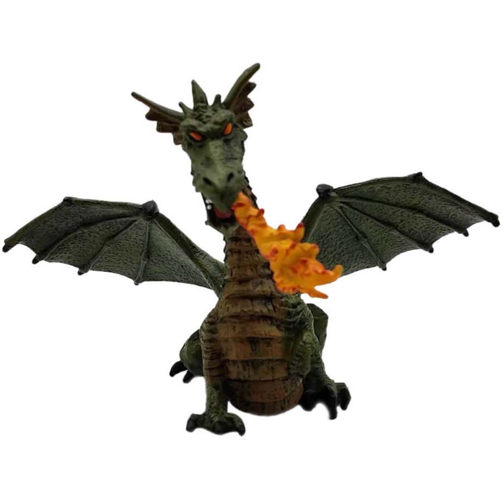 PAPO Green Winged Dragon W/Flame 