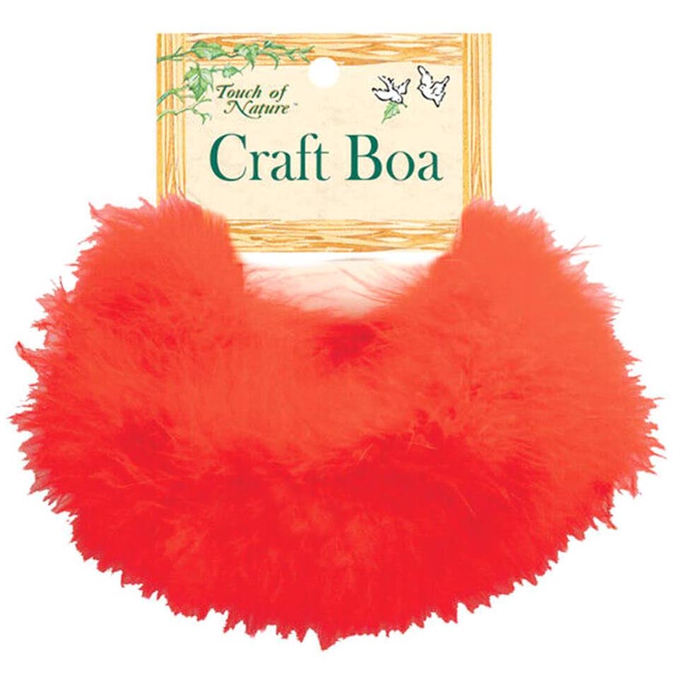 Fluffy Craft Boa 7Gm 1yd Red