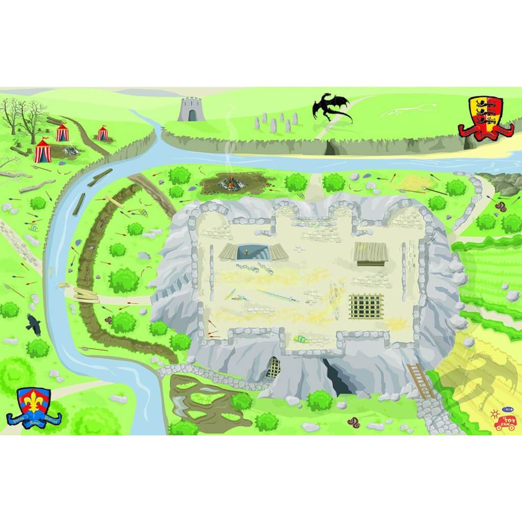 LE TOY VAN KNIGHTS PLAYMAT CASTLE 