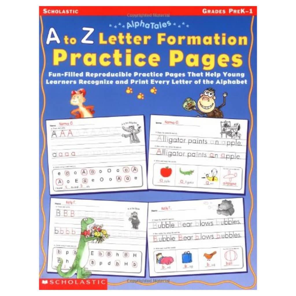 AlphaTales: A to Z Letter Formation Practice Pages