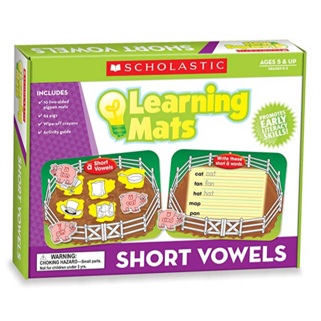 Short Vowels Mats by Teachers Friend: Phonics