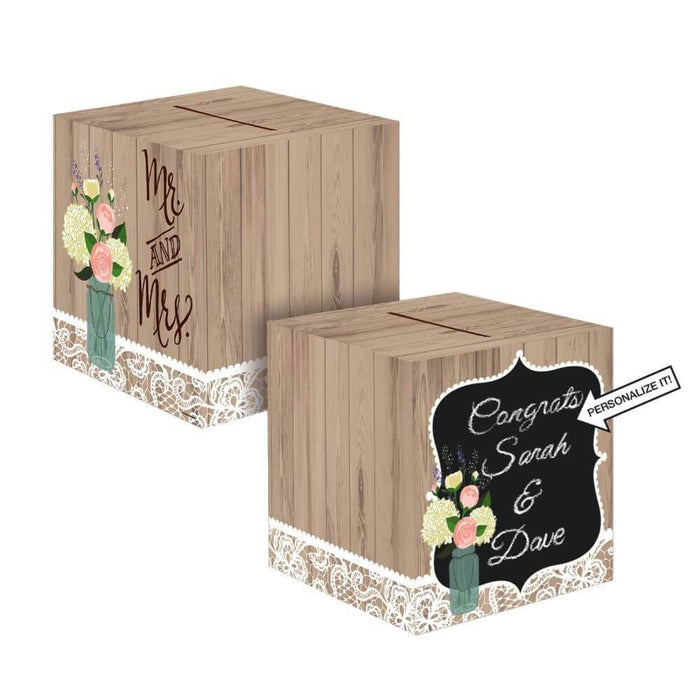 Box Card 12" Rustic Wedding 