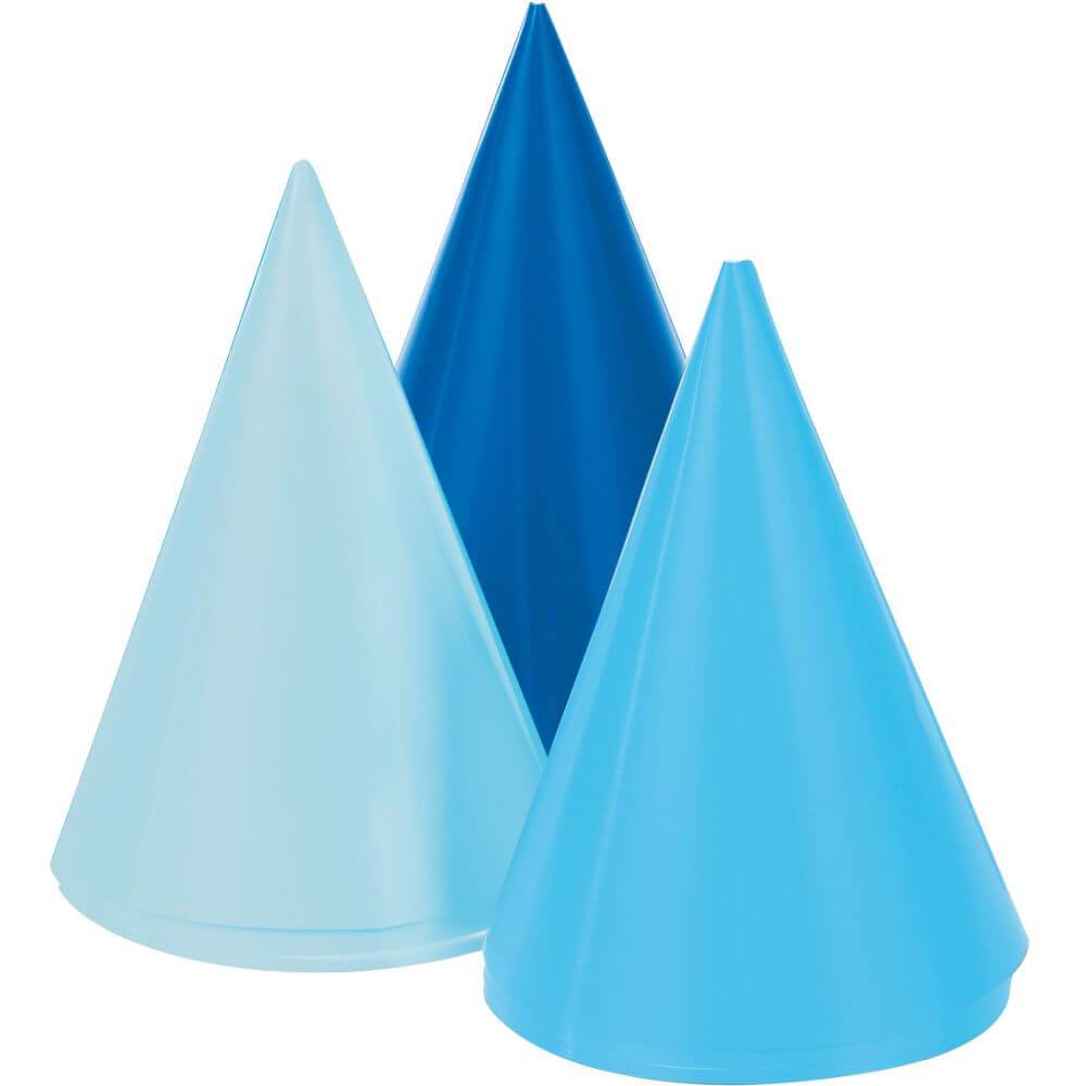 Cone Mini Hats, Blue 