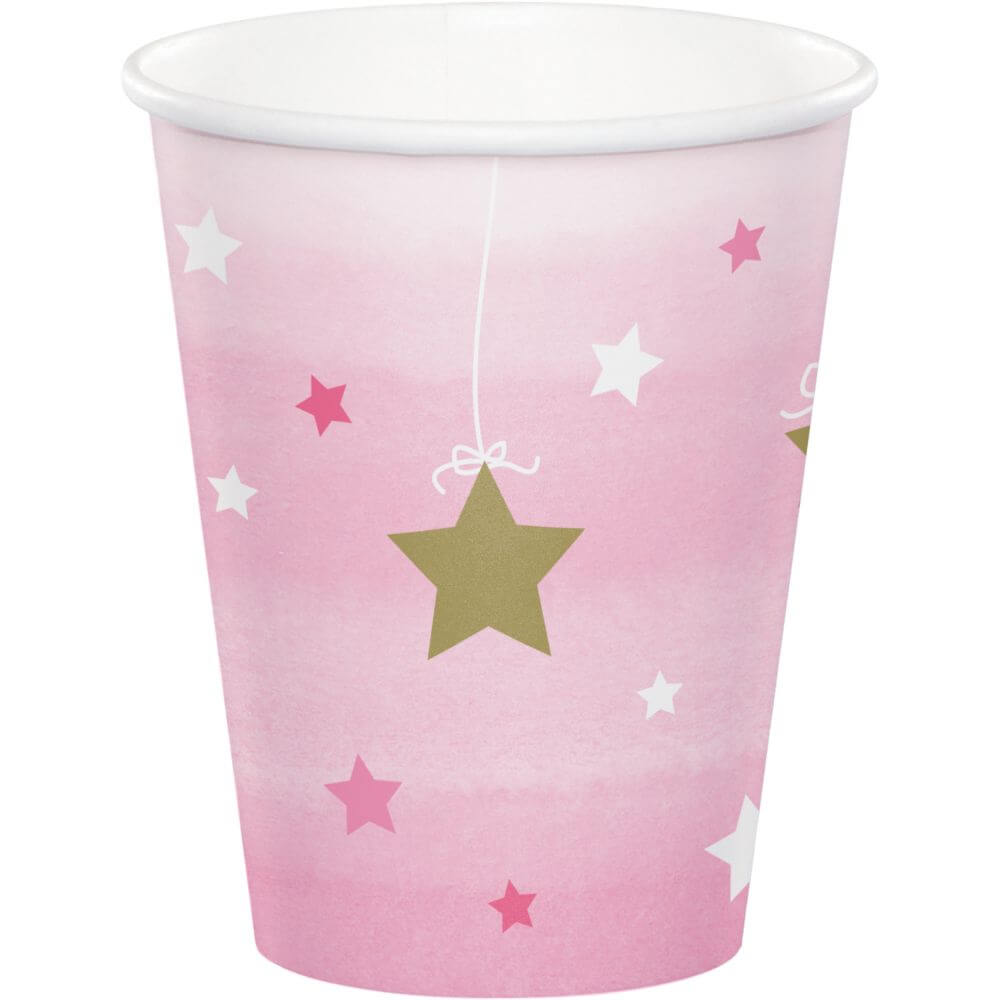 One Little Star Girl, Paper Cups 9oz 8ct 