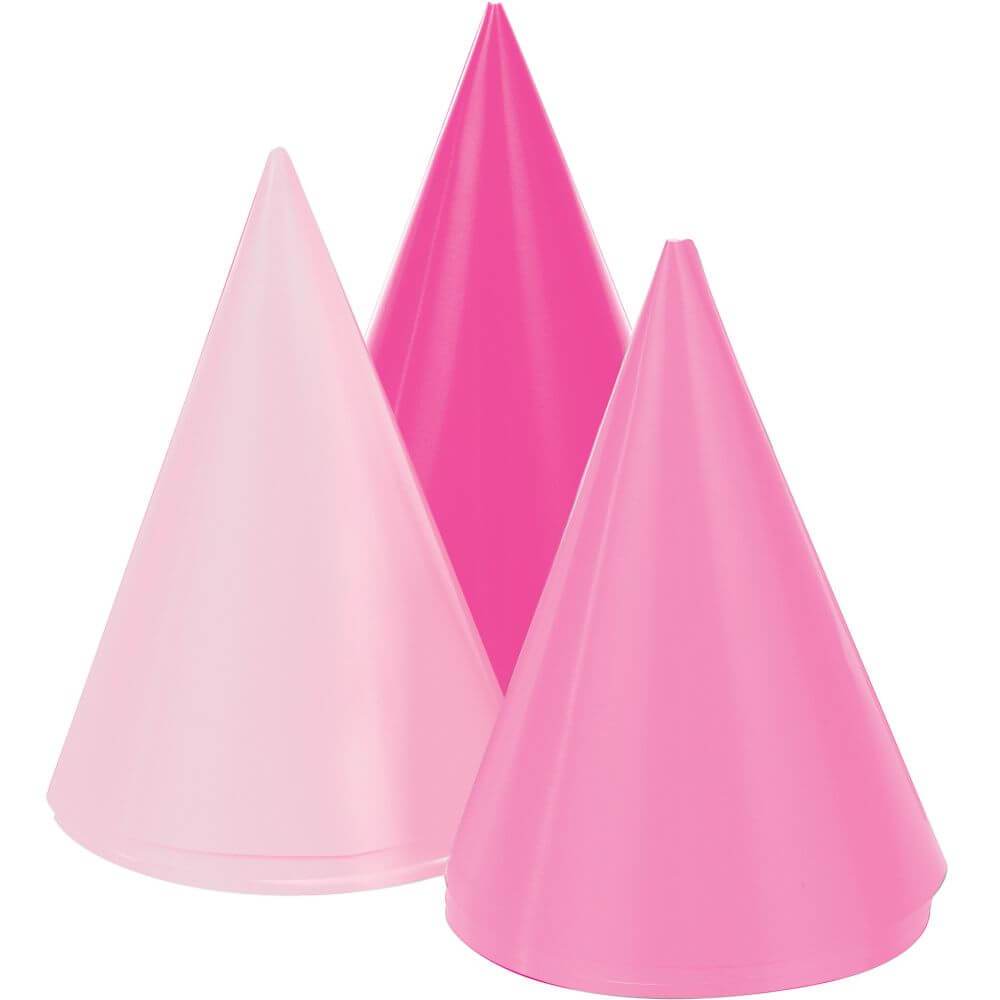 Cone Mini Hats, Pink 