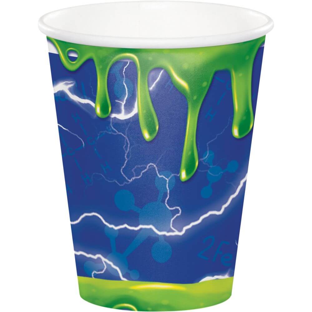 Mad Scientist, Paper Cups 9oz 8ct 