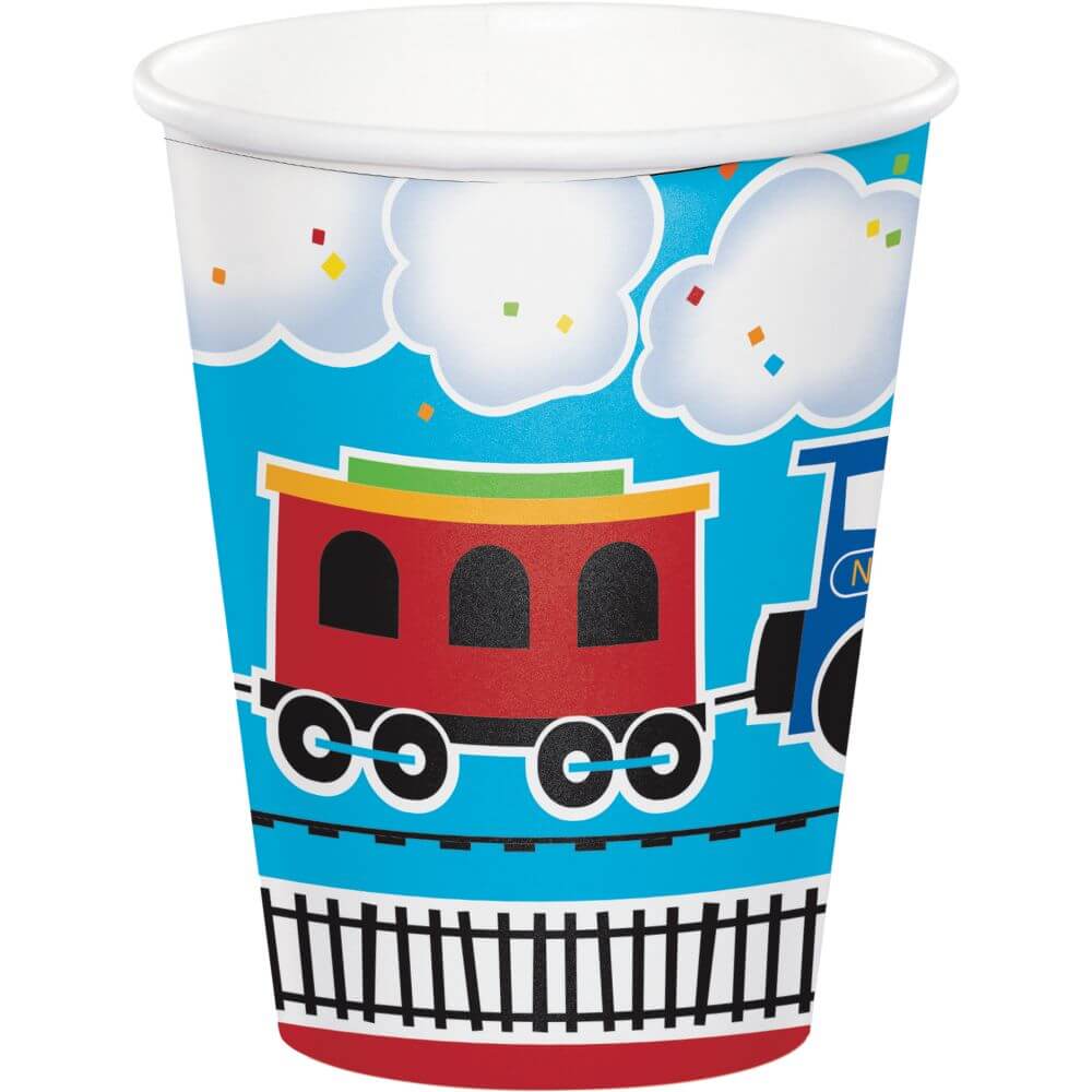 All Aboard, Paper Cups 9oz 8ct 