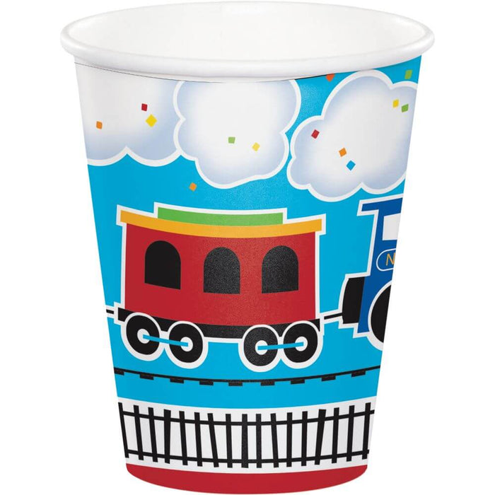 All Aboard, Paper Cups 9oz 8ct 