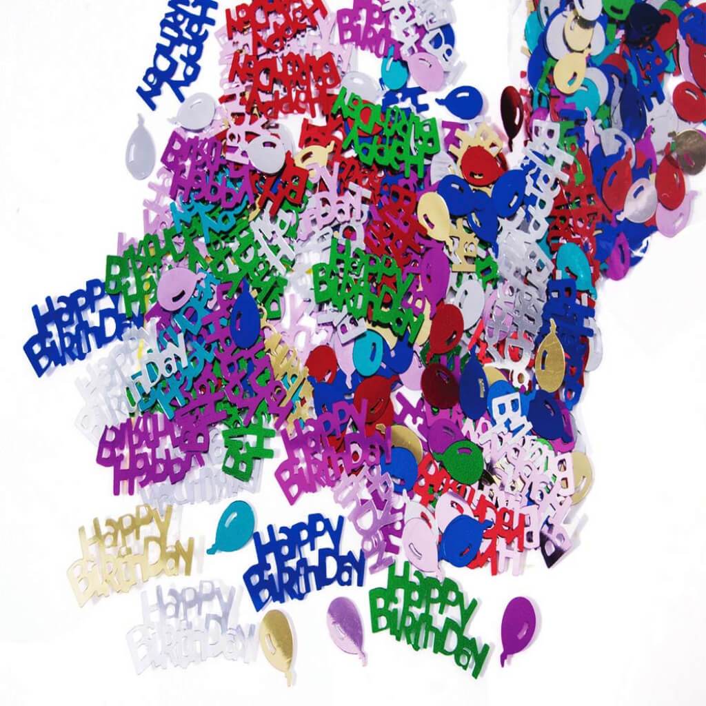 CONFETTI BDAY BALLOON MULTI 