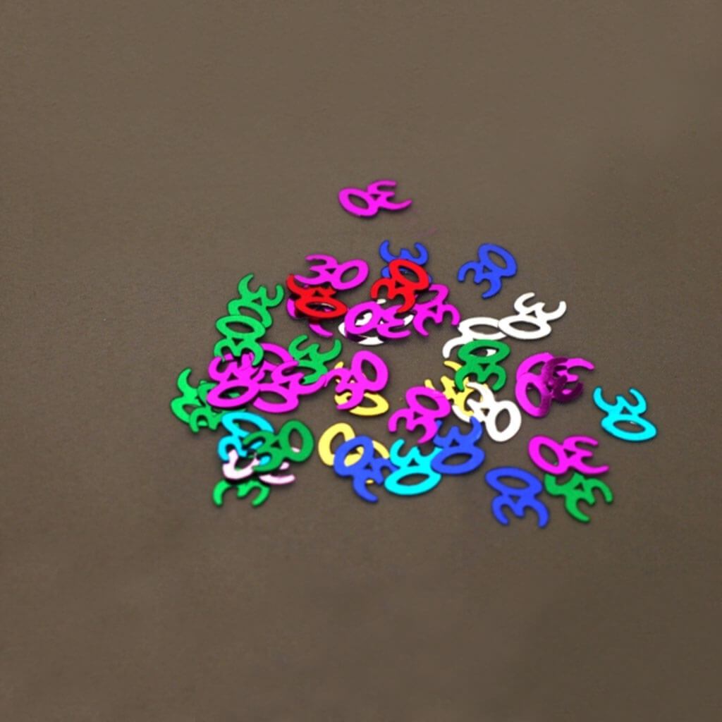 30th Confetti Multi Color