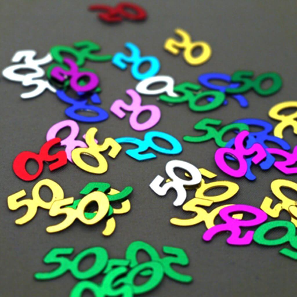 50th Confetti Multi Color