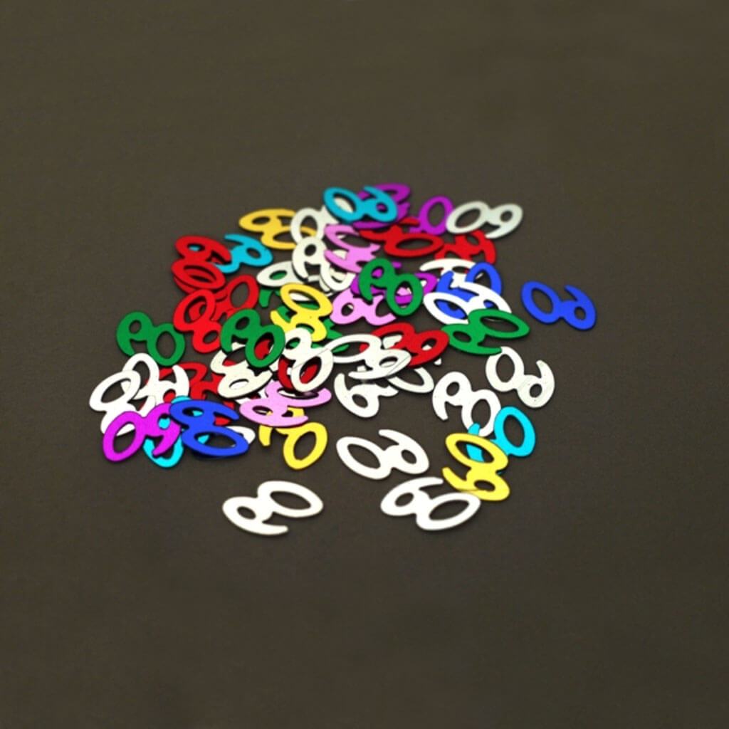 60th Confetti Multi Color