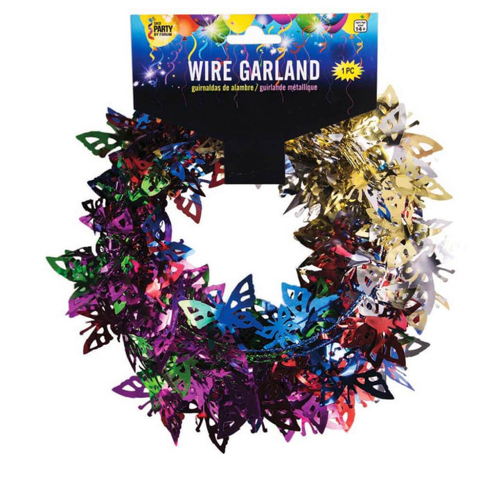 BUTTERFILY GARLAND 25' MULTI 