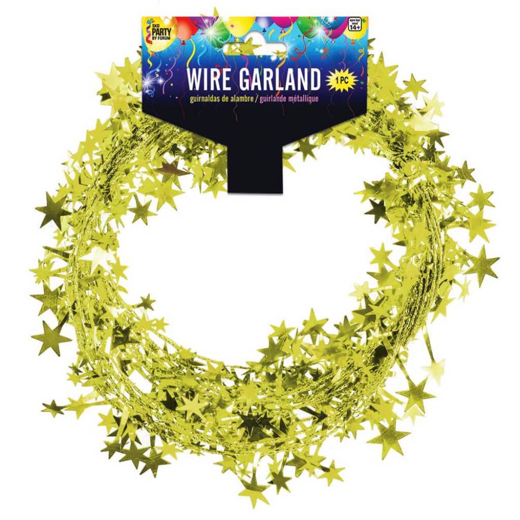 STAR GARLAND 25FT LIME GRN 