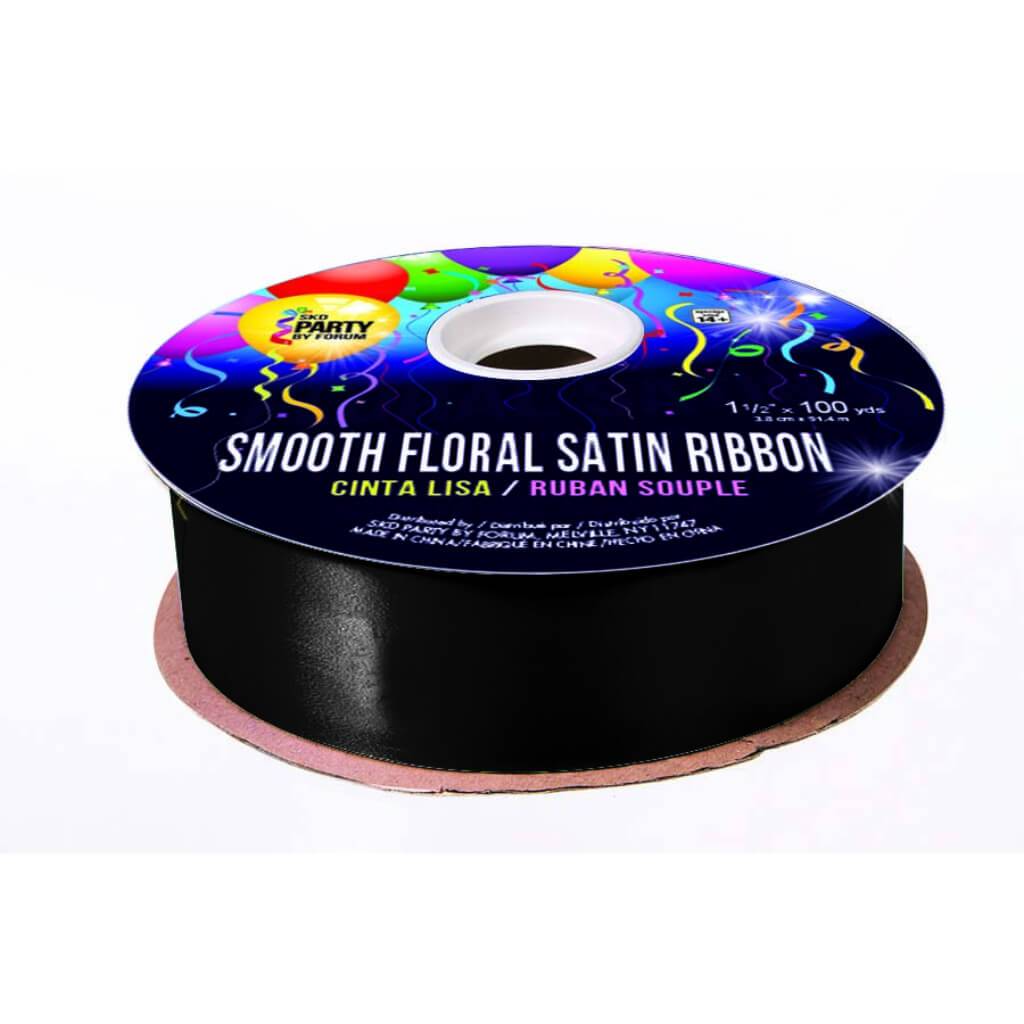 #9 SMOOTH FLORAL SATIN BLACK 